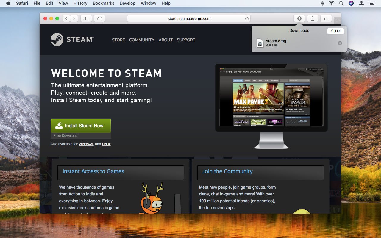 can people on pc buy games for mac steam